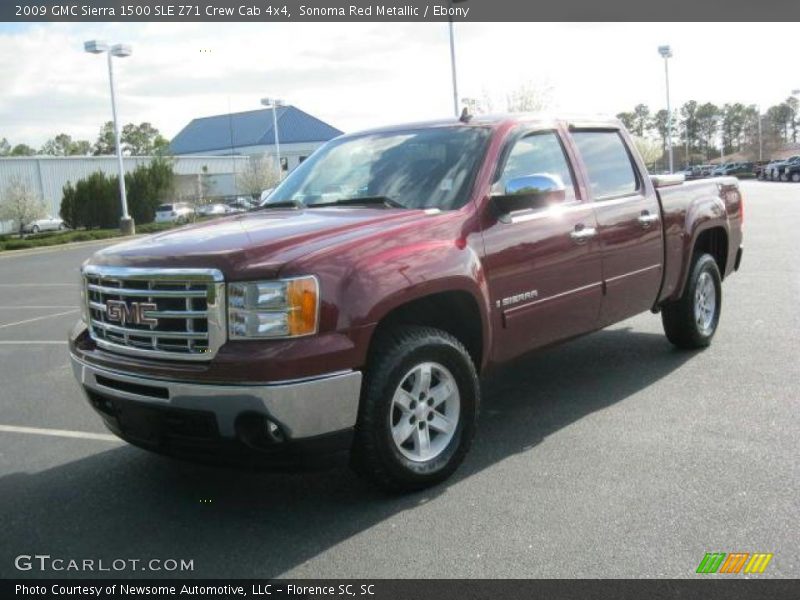 Sonoma Red Metallic / Ebony 2009 GMC Sierra 1500 SLE Z71 Crew Cab 4x4