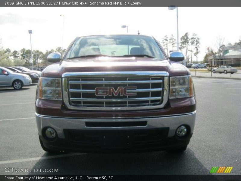 Sonoma Red Metallic / Ebony 2009 GMC Sierra 1500 SLE Z71 Crew Cab 4x4