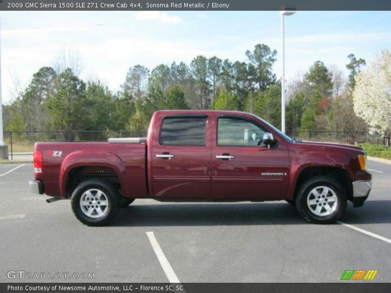 Sonoma Red Metallic / Ebony 2009 GMC Sierra 1500 SLE Z71 Crew Cab 4x4