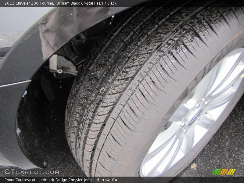 Brilliant Black Crystal Pearl / Black 2011 Chrysler 200 Touring