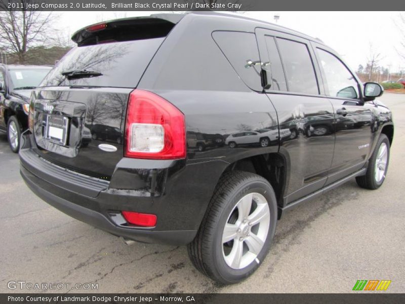 Brilliant Black Crystal Pearl / Dark Slate Gray 2011 Jeep Compass 2.0 Latitude