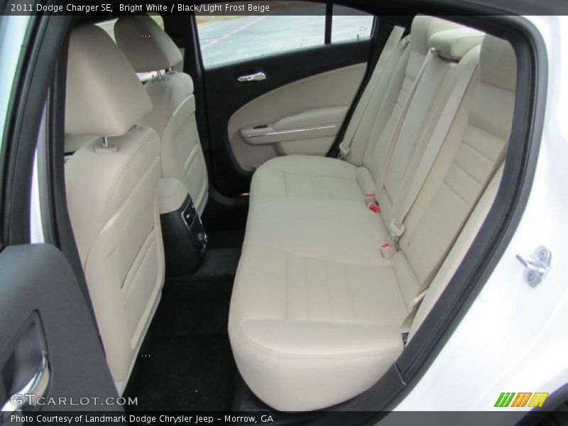 Bright White / Black/Light Frost Beige 2011 Dodge Charger SE