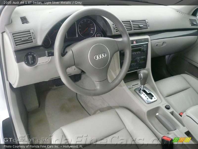 Light Silver Metallic / Grey 2005 Audi A4 1.8T Sedan