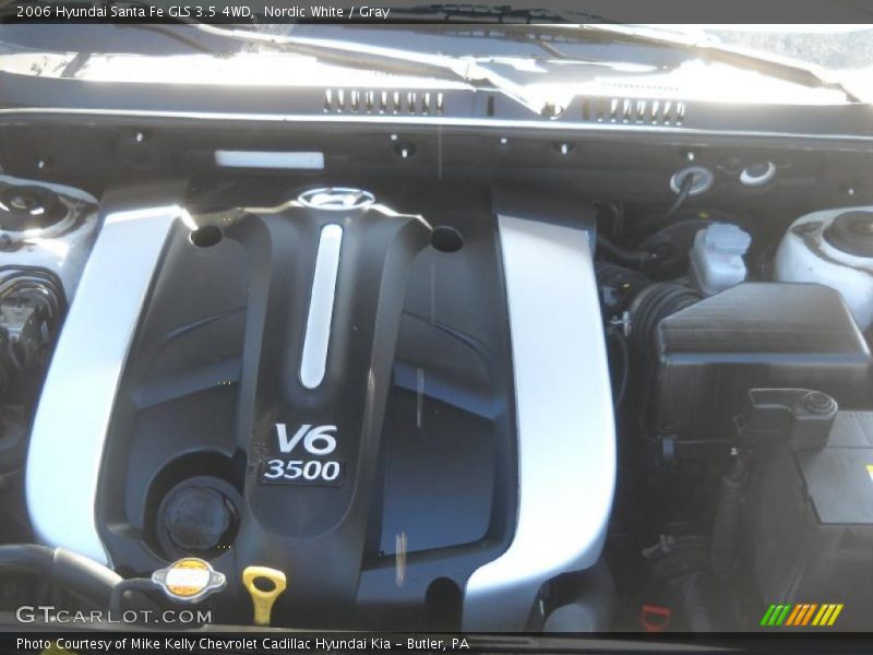 Nordic White / Gray 2006 Hyundai Santa Fe GLS 3.5 4WD
