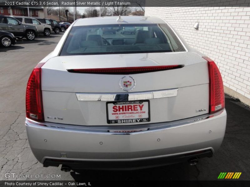 Radiant Silver Metallic / Light Titanium 2011 Cadillac CTS 3.6 Sedan