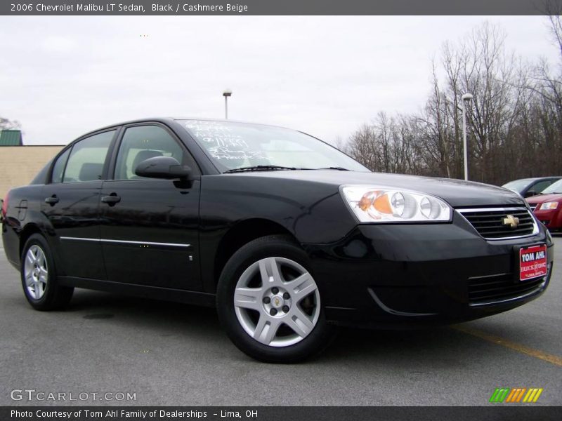 Black / Cashmere Beige 2006 Chevrolet Malibu LT Sedan