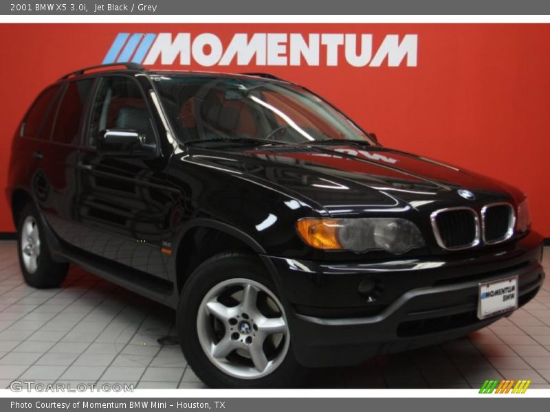 Jet Black / Grey 2001 BMW X5 3.0i