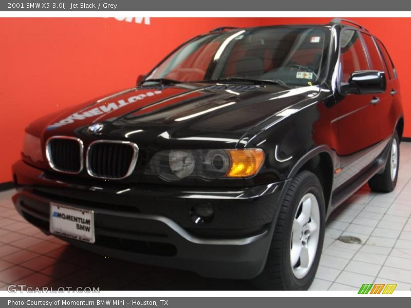 Jet Black / Grey 2001 BMW X5 3.0i