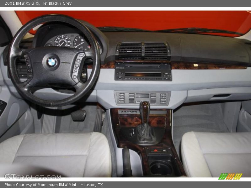 Jet Black / Grey 2001 BMW X5 3.0i
