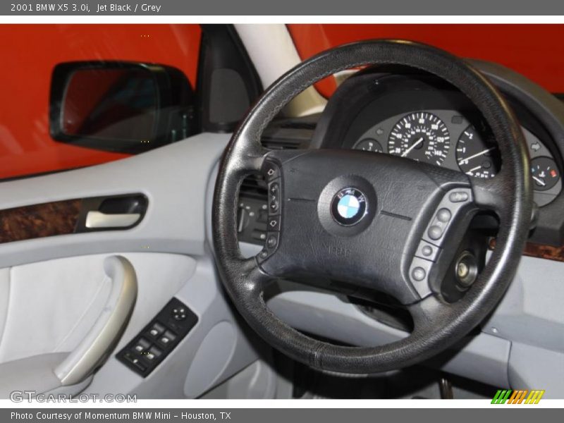 Jet Black / Grey 2001 BMW X5 3.0i