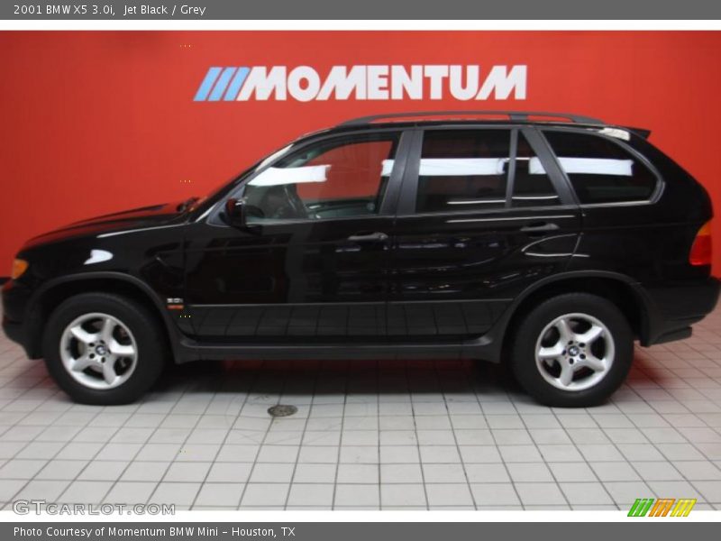Jet Black / Grey 2001 BMW X5 3.0i