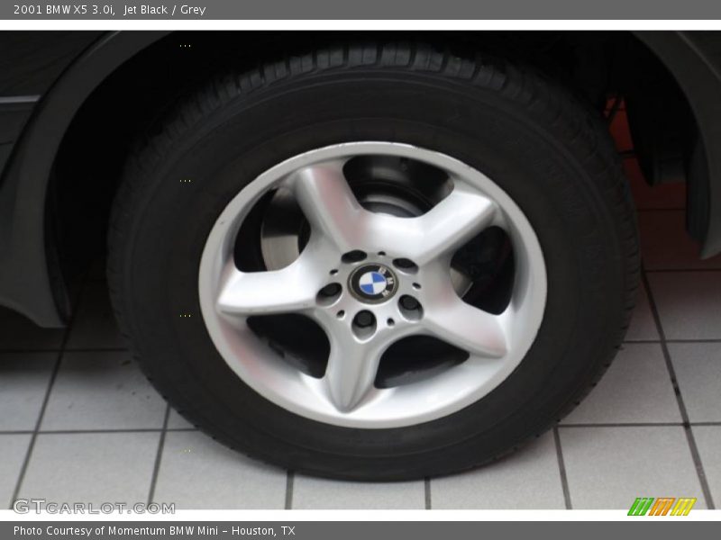 Jet Black / Grey 2001 BMW X5 3.0i