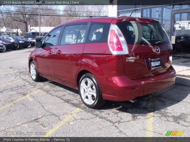 Copper Red Mica / Sand 2010 Mazda MAZDA5 Sport