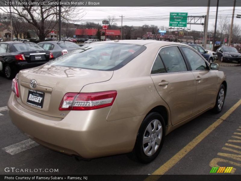 Sandy Beach Metallic / Bisque 2010 Toyota Camry LE