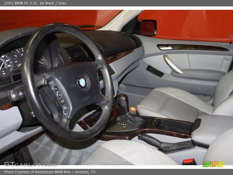 Jet Black / Grey 2001 BMW X5 3.0i