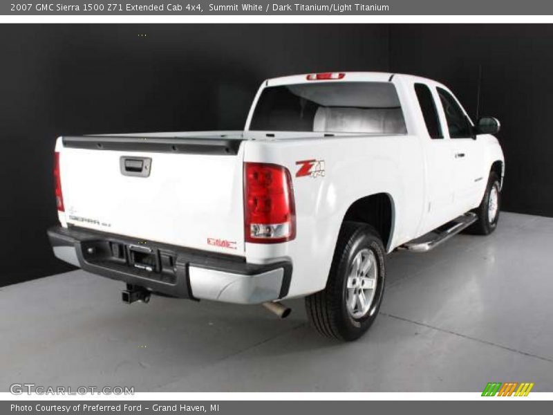 Summit White / Dark Titanium/Light Titanium 2007 GMC Sierra 1500 Z71 Extended Cab 4x4