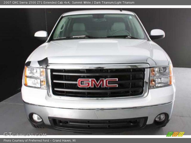 Summit White / Dark Titanium/Light Titanium 2007 GMC Sierra 1500 Z71 Extended Cab 4x4