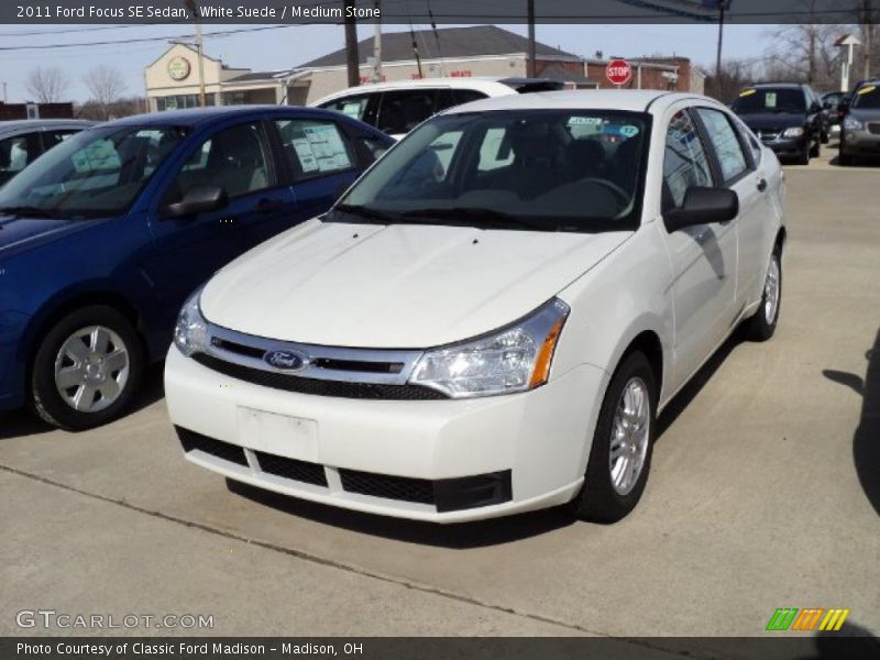 White Suede / Medium Stone 2011 Ford Focus SE Sedan