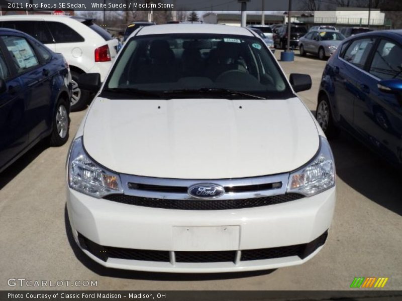White Suede / Medium Stone 2011 Ford Focus SE Sedan