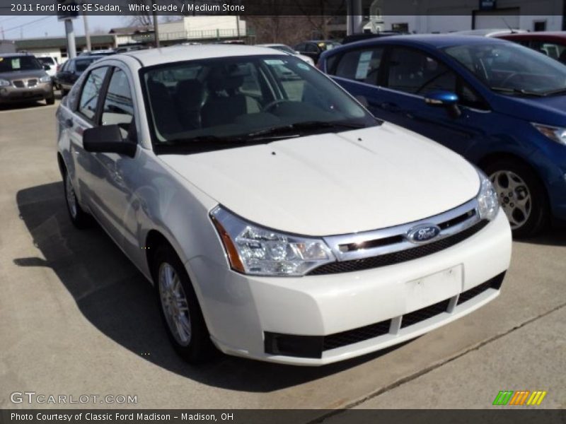 White Suede / Medium Stone 2011 Ford Focus SE Sedan