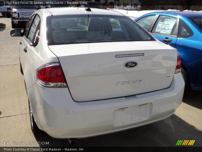 White Suede / Medium Stone 2011 Ford Focus SE Sedan