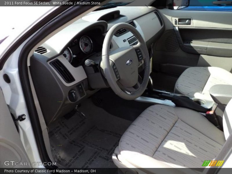 White Suede / Medium Stone 2011 Ford Focus SE Sedan