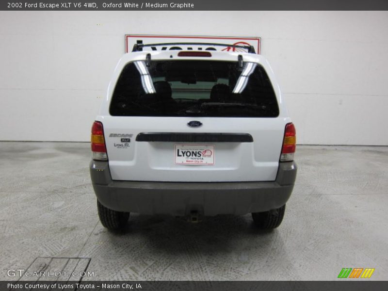 Oxford White / Medium Graphite 2002 Ford Escape XLT V6 4WD