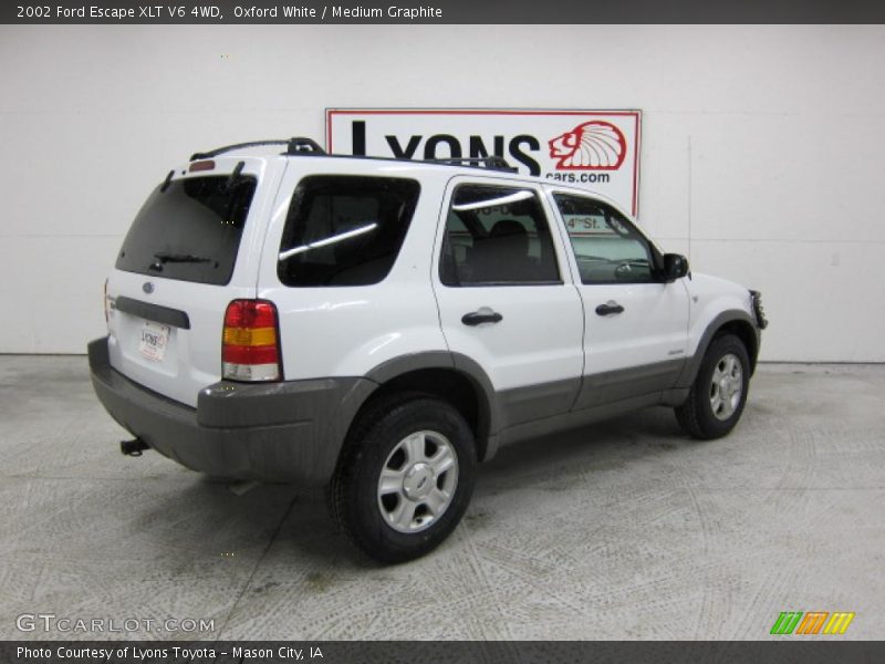 Oxford White / Medium Graphite 2002 Ford Escape XLT V6 4WD
