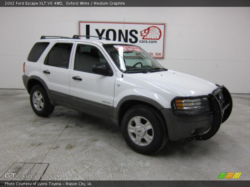 Oxford White / Medium Graphite 2002 Ford Escape XLT V6 4WD