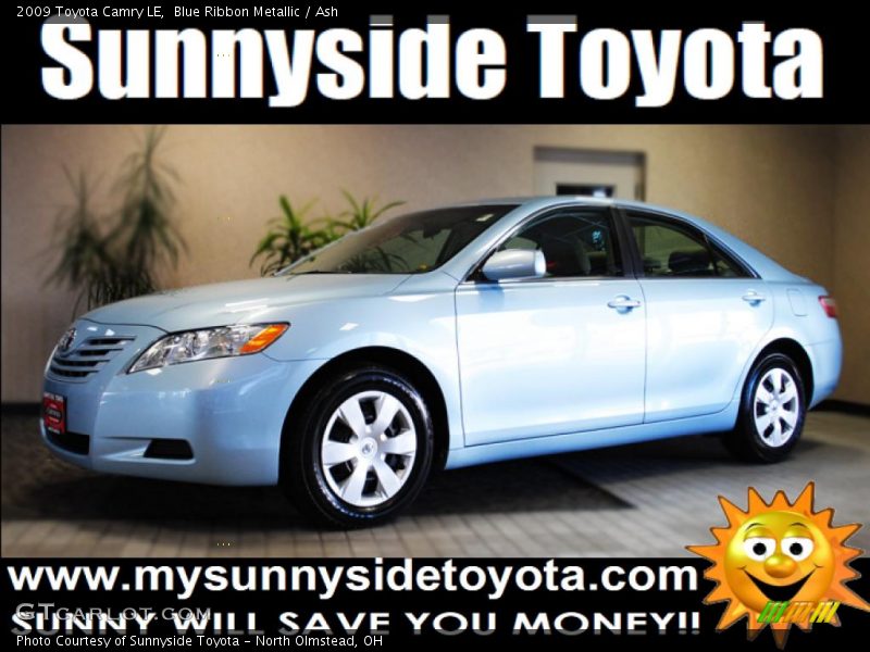Blue Ribbon Metallic / Ash 2009 Toyota Camry LE