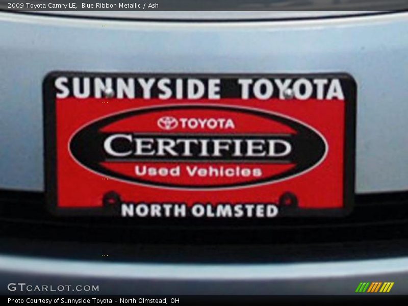 Blue Ribbon Metallic / Ash 2009 Toyota Camry LE