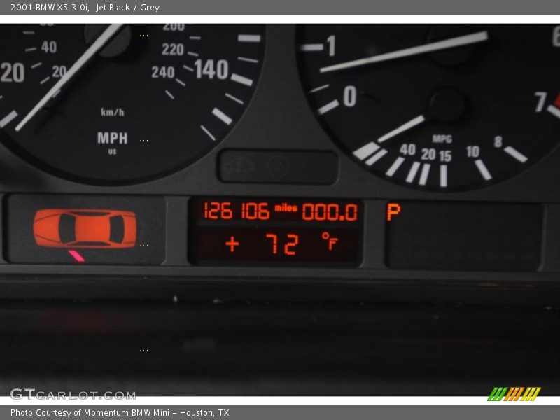 Jet Black / Grey 2001 BMW X5 3.0i