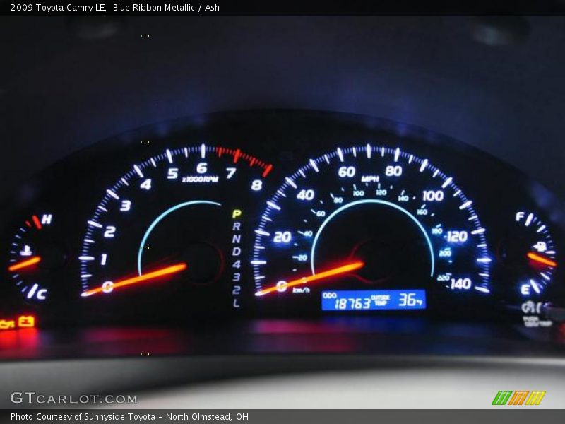 Blue Ribbon Metallic / Ash 2009 Toyota Camry LE