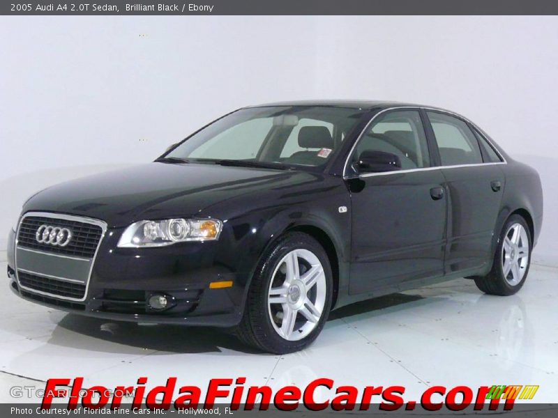 Brilliant Black / Ebony 2005 Audi A4 2.0T Sedan