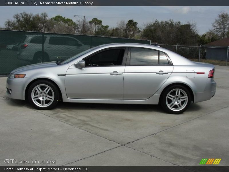 Alabaster Silver Metallic / Ebony 2008 Acura TL 3.2