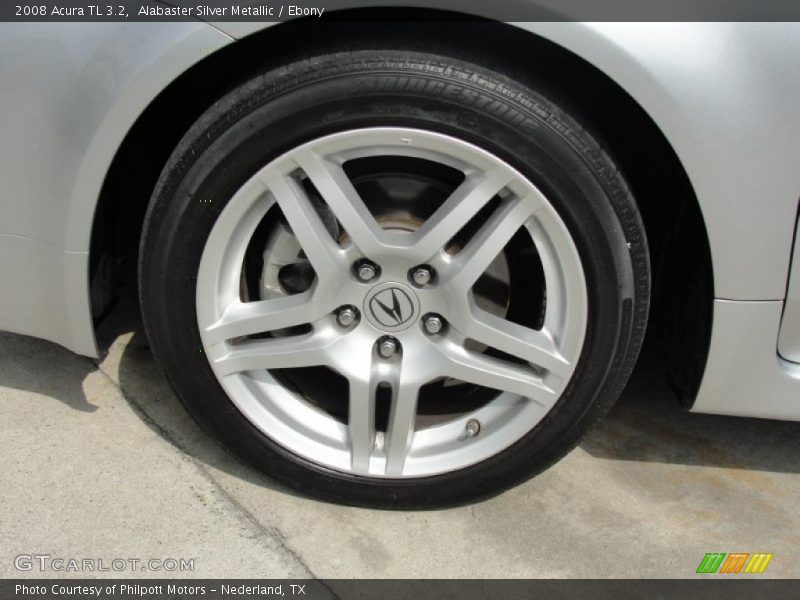Alabaster Silver Metallic / Ebony 2008 Acura TL 3.2