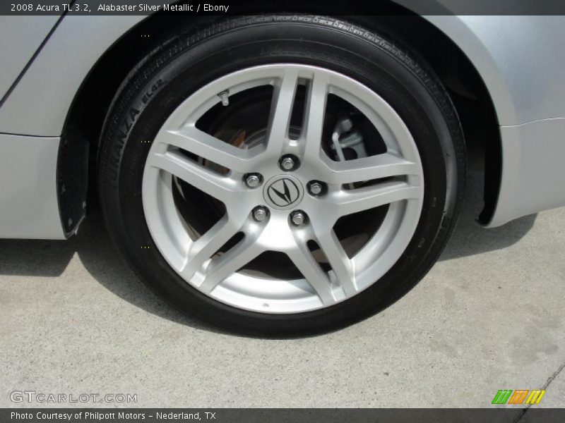 Alabaster Silver Metallic / Ebony 2008 Acura TL 3.2