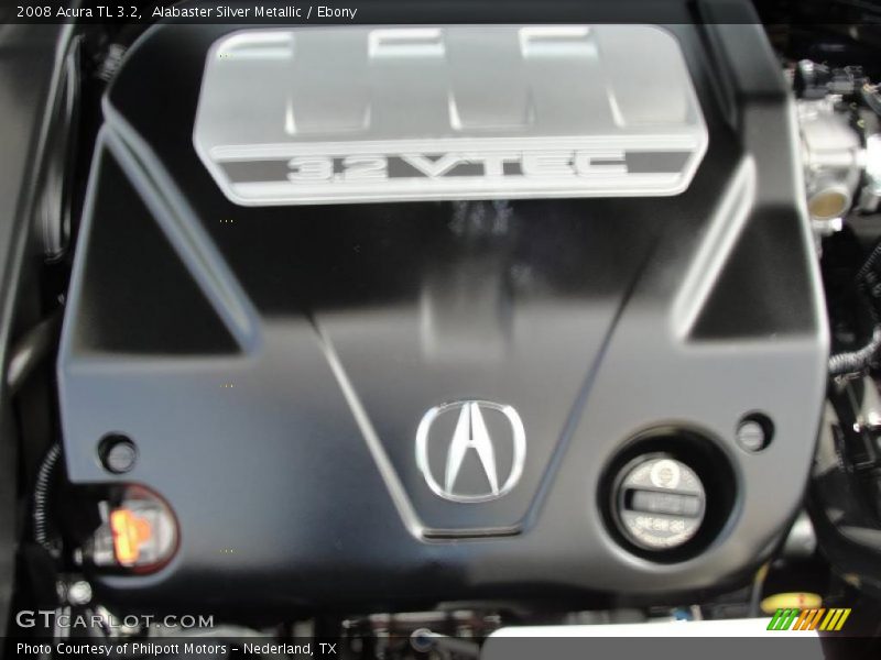 Alabaster Silver Metallic / Ebony 2008 Acura TL 3.2