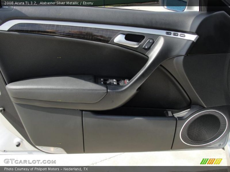 Alabaster Silver Metallic / Ebony 2008 Acura TL 3.2