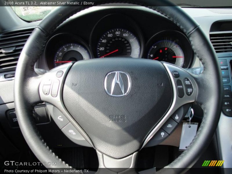 Alabaster Silver Metallic / Ebony 2008 Acura TL 3.2