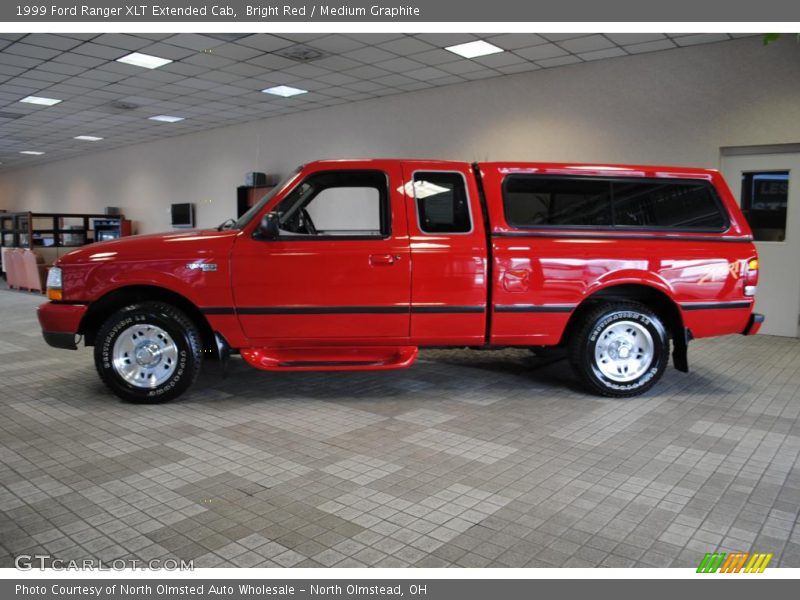 Bright Red / Medium Graphite 1999 Ford Ranger XLT Extended Cab
