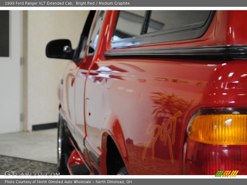 Bright Red / Medium Graphite 1999 Ford Ranger XLT Extended Cab