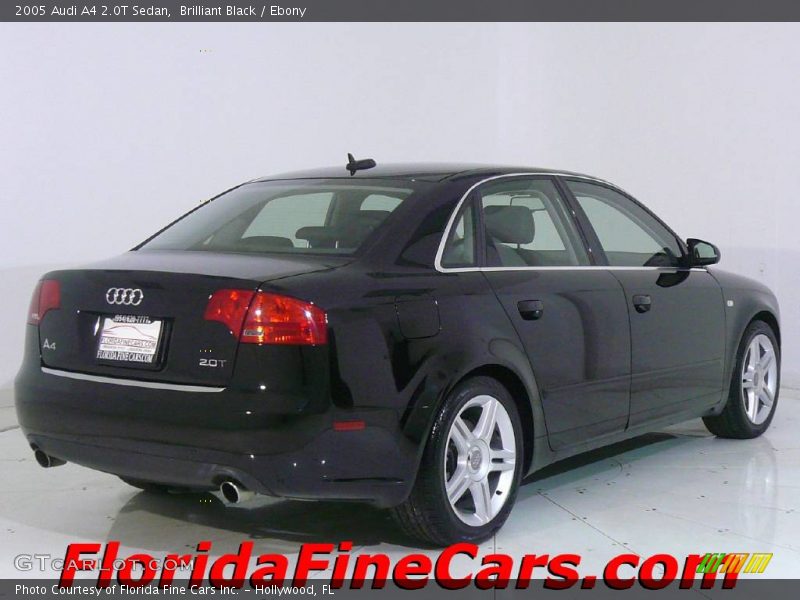 Brilliant Black / Ebony 2005 Audi A4 2.0T Sedan