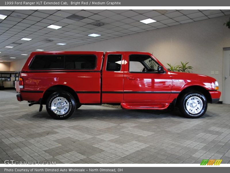 Bright Red / Medium Graphite 1999 Ford Ranger XLT Extended Cab