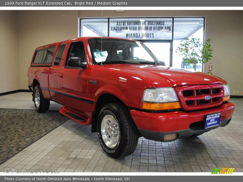 Bright Red / Medium Graphite 1999 Ford Ranger XLT Extended Cab
