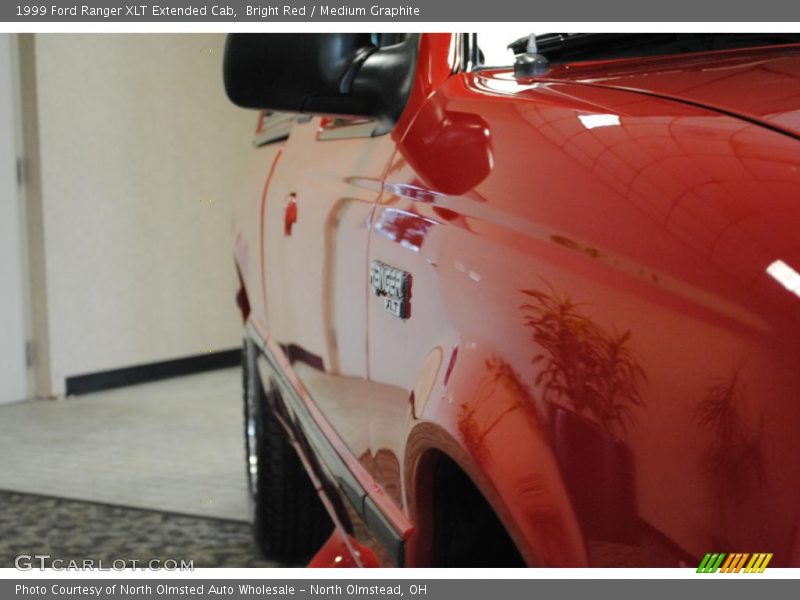 Bright Red / Medium Graphite 1999 Ford Ranger XLT Extended Cab