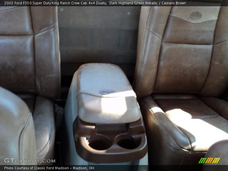 Dark Highland Green Metallic / Castano Brown 2003 Ford F350 Super Duty King Ranch Crew Cab 4x4 Dually