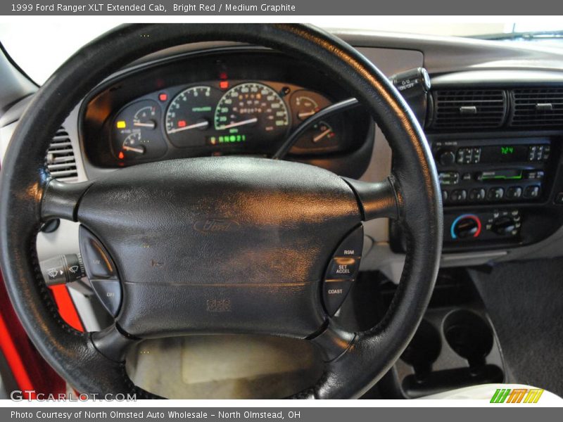 Bright Red / Medium Graphite 1999 Ford Ranger XLT Extended Cab