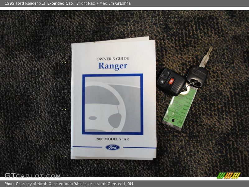 Bright Red / Medium Graphite 1999 Ford Ranger XLT Extended Cab