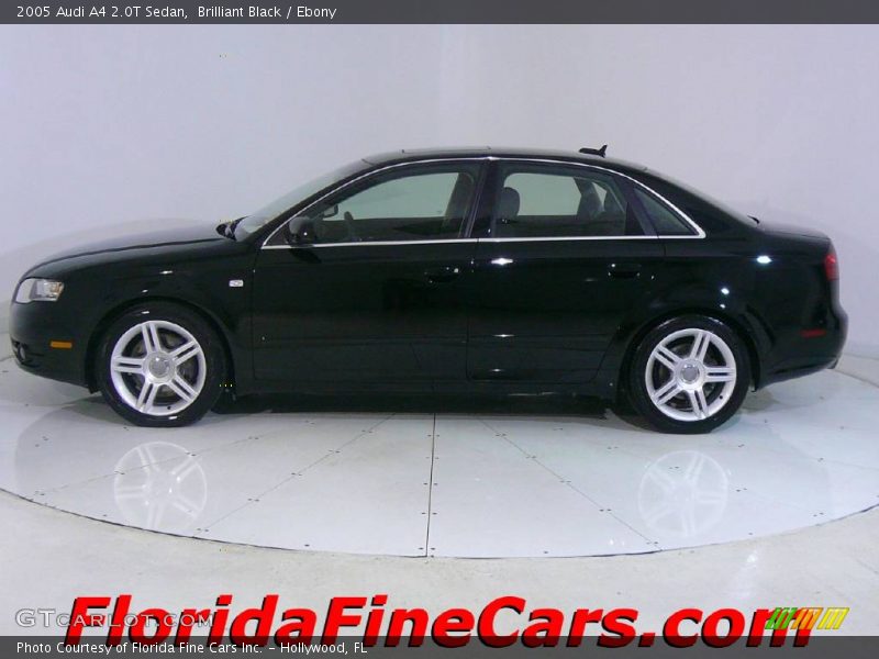 Brilliant Black / Ebony 2005 Audi A4 2.0T Sedan
